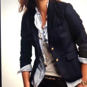 J. Crew Schoolboy Navy Wool Blazer Size 0